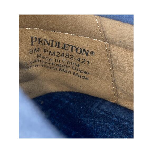 Pendleton Harding Suede Slippers Men’s Size 8 NWOT